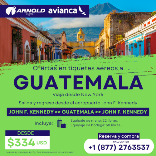 Tiquetes Guatemala
