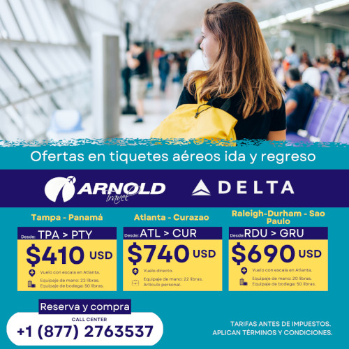 Tiquetes en Promoción DELTA Air Lines